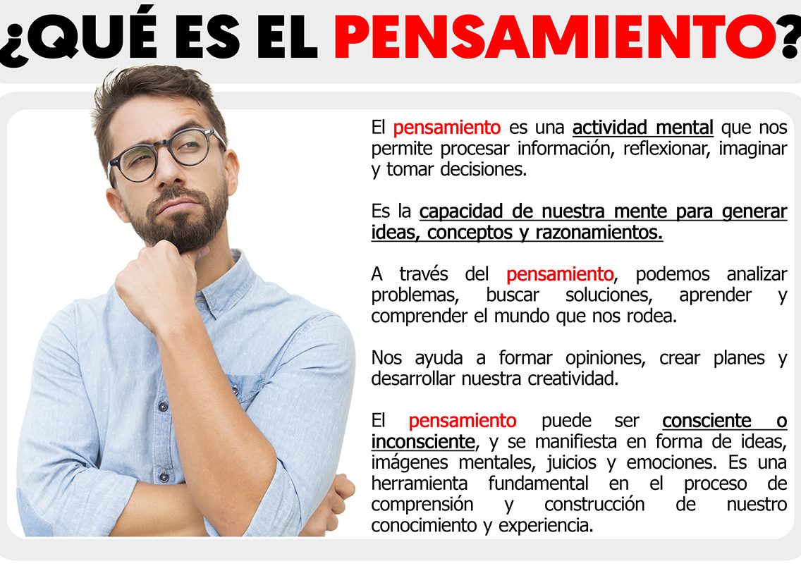 Cuál es la DISTINCIÓN CLAVE entre PENSAMIENTO y RAZONAMIENTO